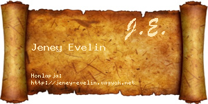 Jeney Evelin névjegykártya
